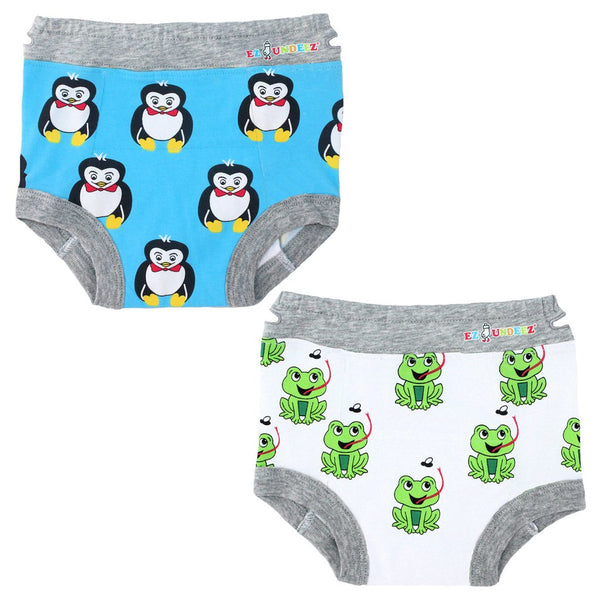 Boy's Penguin-Frog Padded Training Underwear (2 Pack)