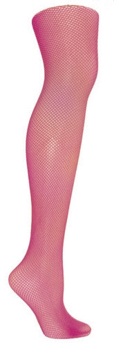 Women's Fishnet Texture Tights (Fuscia)