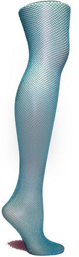 ZZNB-11/24_Women's Fishnet Texture Tights (Peacock)