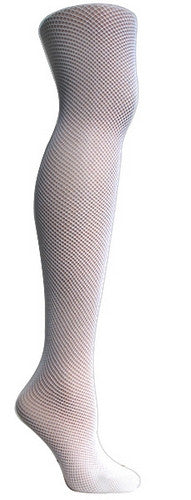 Women's Fishnet Texture Tights (White)