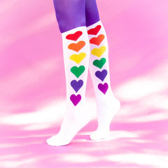 ZZNA-1/24_Rainbow Hearts Knee High