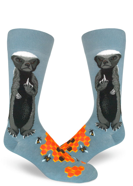 Men's Honey Badger Crew (Slate Blue)