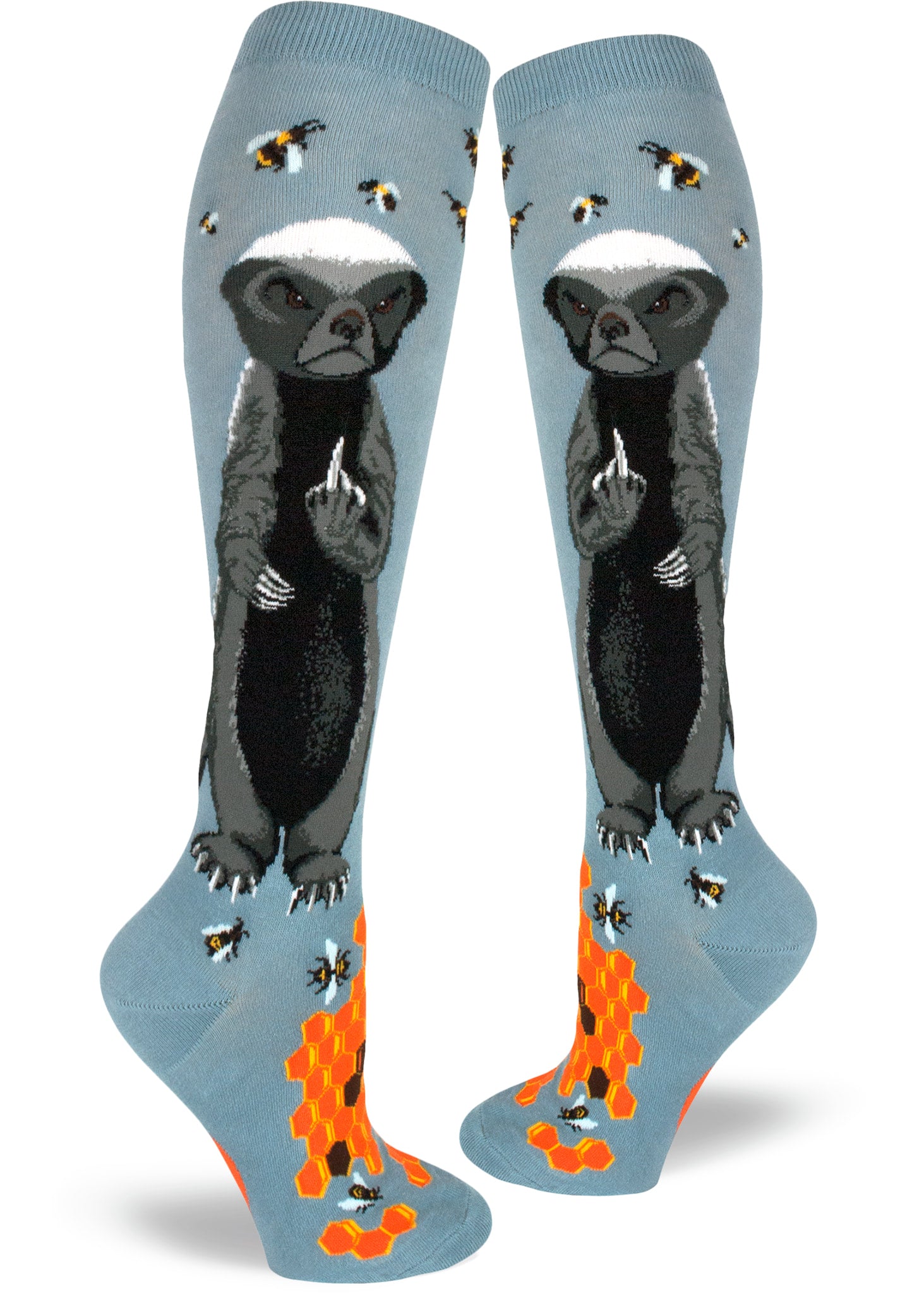 Women's Honey Badger Knee High (Slate Blue)