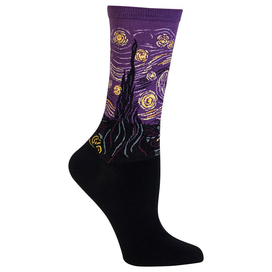 ZZNA_Women's Van Gogh’s Starry Night Crew (Purple)