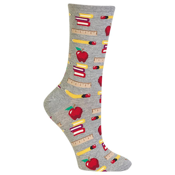 ZZNA-2/25_Women's Teacher’s School Supplies Crew (Gents Heather)