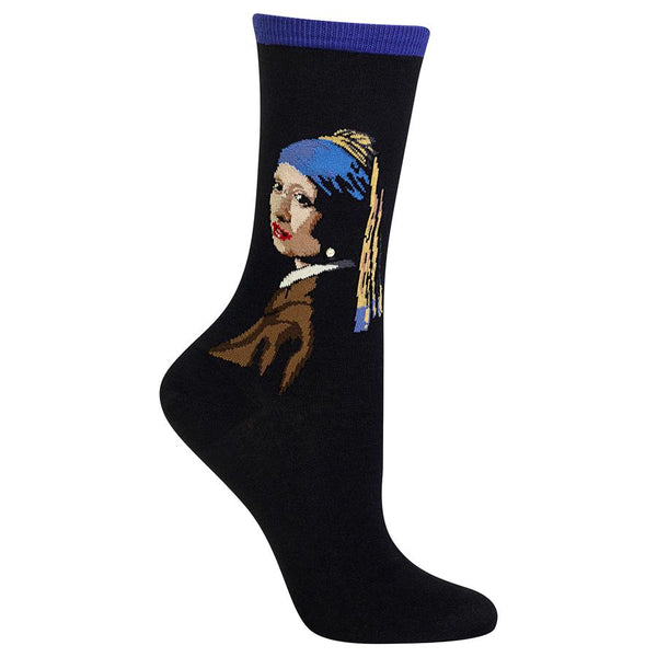 ZZNA-8/25_Women's Girl With A Pearl Earring Crew (Royal Purple)