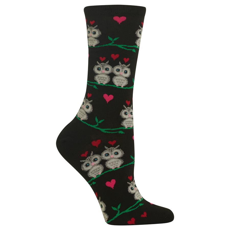 ZZNA_Women's Owl Love Crew (Black)
