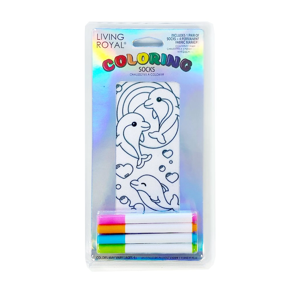 Coloring Dolphin Love Ankle