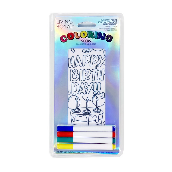 Coloring Happy Birthday Ankle