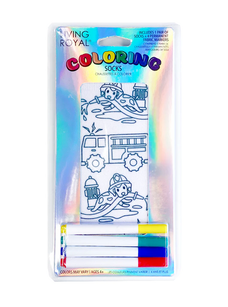 Coloring Fire Truck Ankle