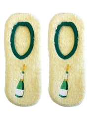 Fuzzy Champagne Slippers