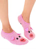 Fuzzy Pig Slippers