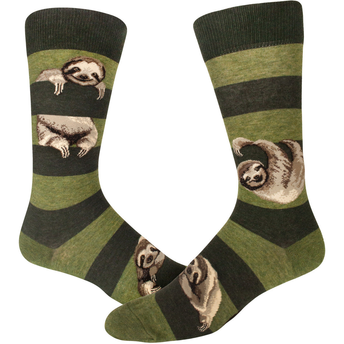 Men's Sloth Stripe Crew (Heather Peat)