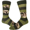 Men's Sloth Stripe Crew (Heather Peat)