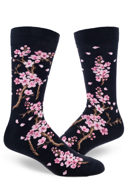 Men's Cherry Blossom Crew (Deep Navy)