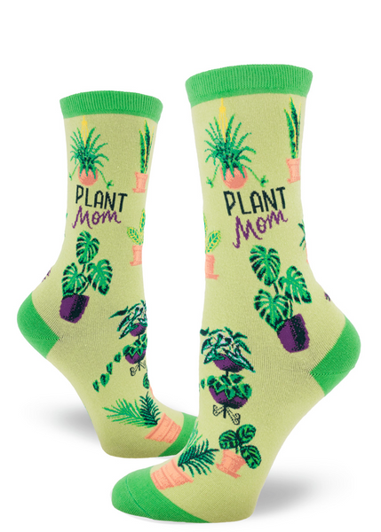 Women's Plant Mom Crew (Spring Green)