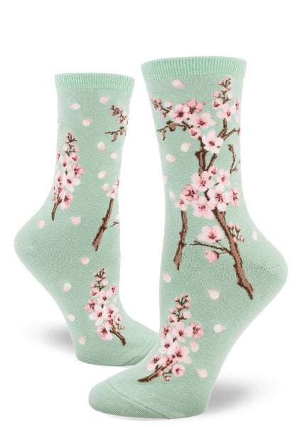 Women's Cherry Blossom Crew (Cameo Green)