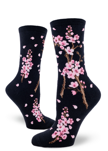 Women's Cherry Blossom Crew (Deep Navy)