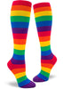 Women's Classic Rainbow Striped Knee High (Rainbow)