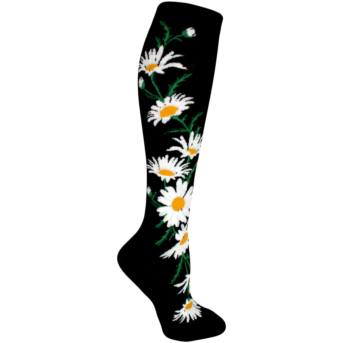 Women's Crazy For Daisies Knee High (Black)