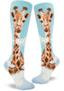 Women's Giraffe Knee High (Heather Aqua)