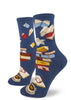 Women's Bibliophile Crew (Blue Heather)