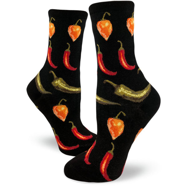 Women's Hot Chili Peppers Crew (Black)