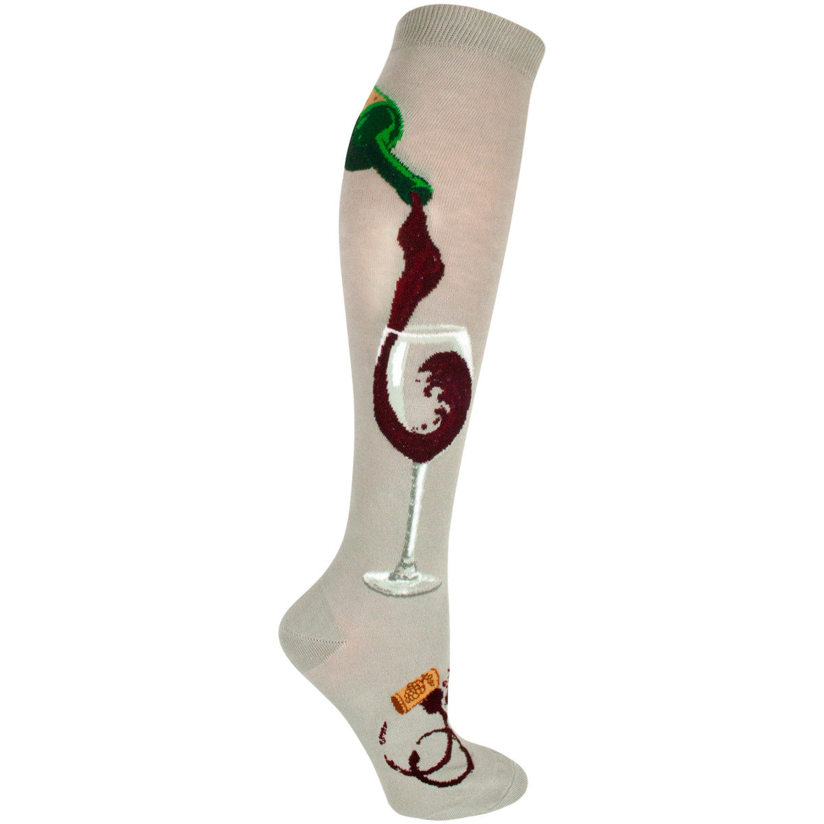 Women's Like A Fine Wine Knee High (Shadow)