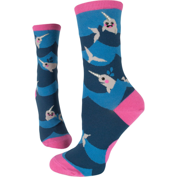 Women's Lil' Narwhal Crew (Wave)