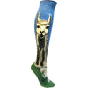 ZZNB-12/24_Women's Llovely Llama Knee High (Heather Cornflower)