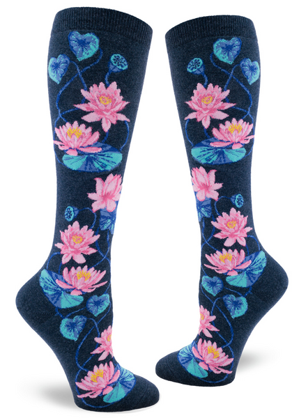 Women's Lotus Knee High (Heather Navy)