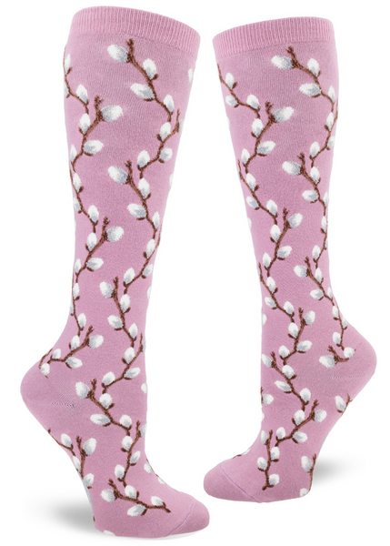 Women's Pussy Willow Knee High (Mauve)