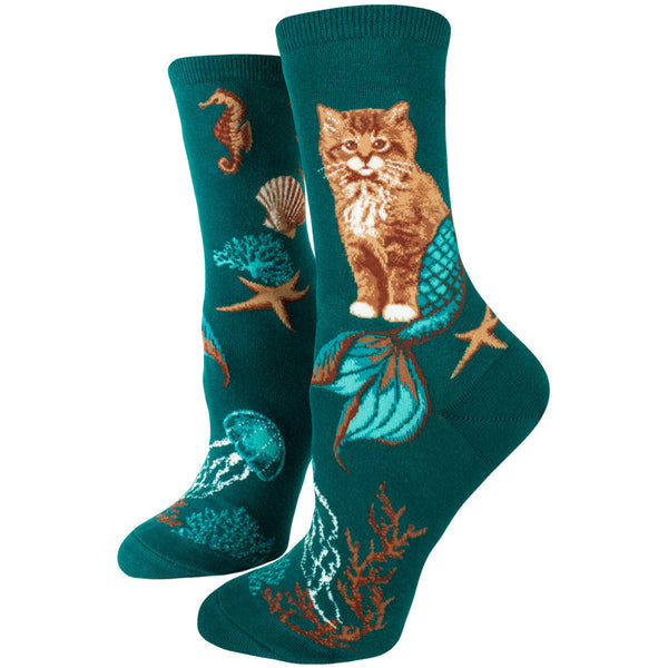 Women's Purrmaids Crew (Deep Teal)