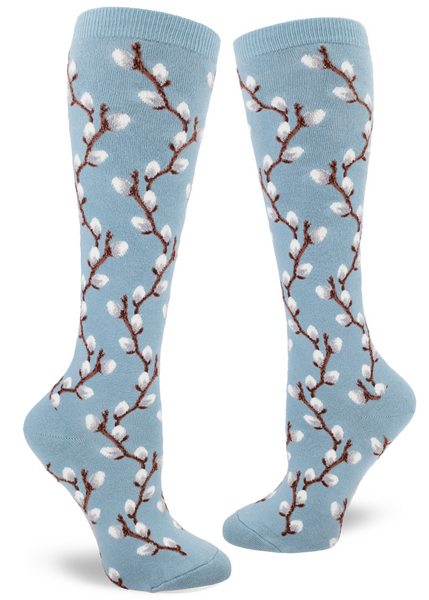 Women's Pussy Willow Knee High (Slate Blue)