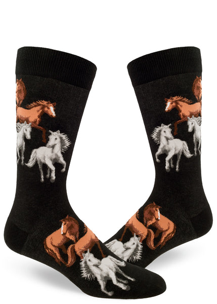 Men's Majestic Horses Crew (Black)