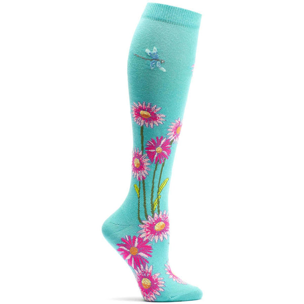 ZZNA_Women's Dragonflies And Daisies Knee High