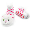 Kid's White Furball Boogie Toes Rattle Crew