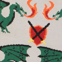 OOS-Men's Beware Of Dragons Crew (Grey)