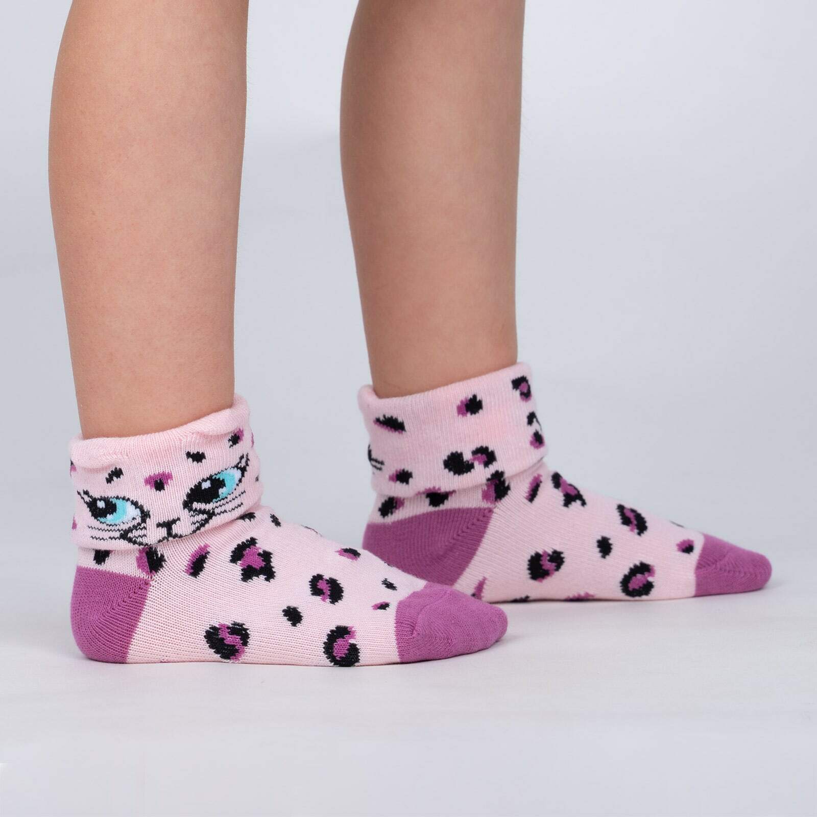 OOS-Toddler's Turn Cuff Check Meowt Ankle