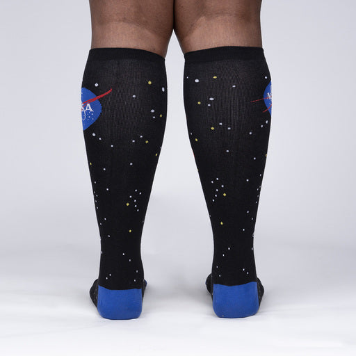 ZZNA-3-24_Unisex Stretch-It Solar System Knee High – Purple Doorknob Inc