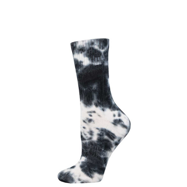 ZZNB-11/24_Tie-Dye Athletic Crew (Black/White)