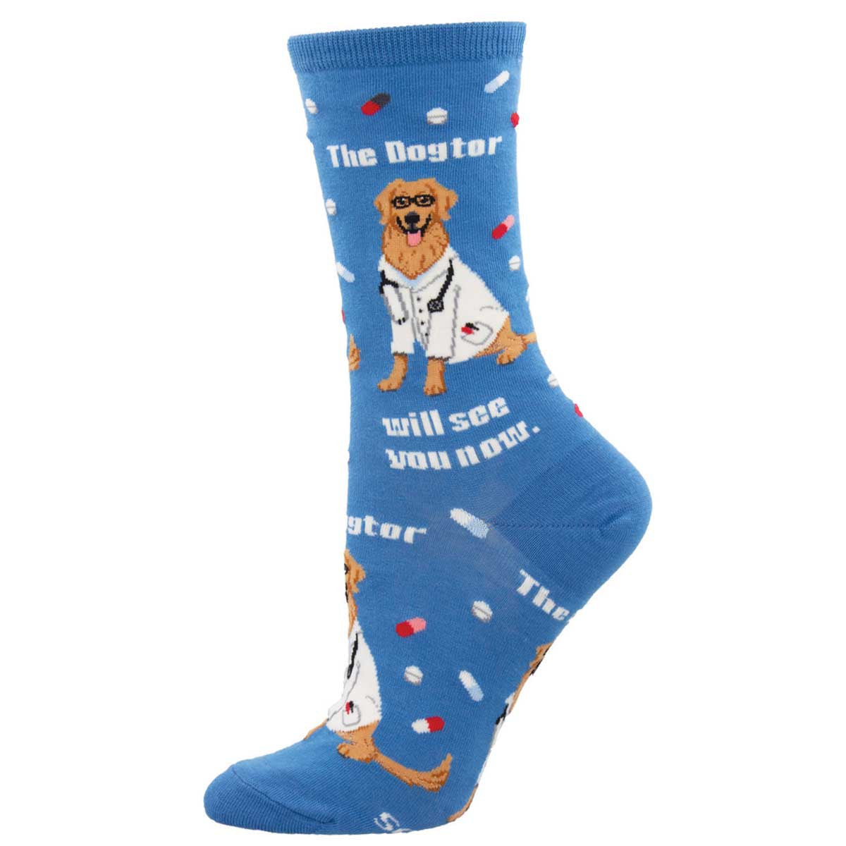 Women's The Dogtor Is In Crew (Blue)