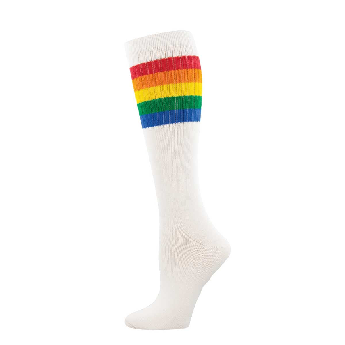 High Roller Stripe Knee High (Rainbow)