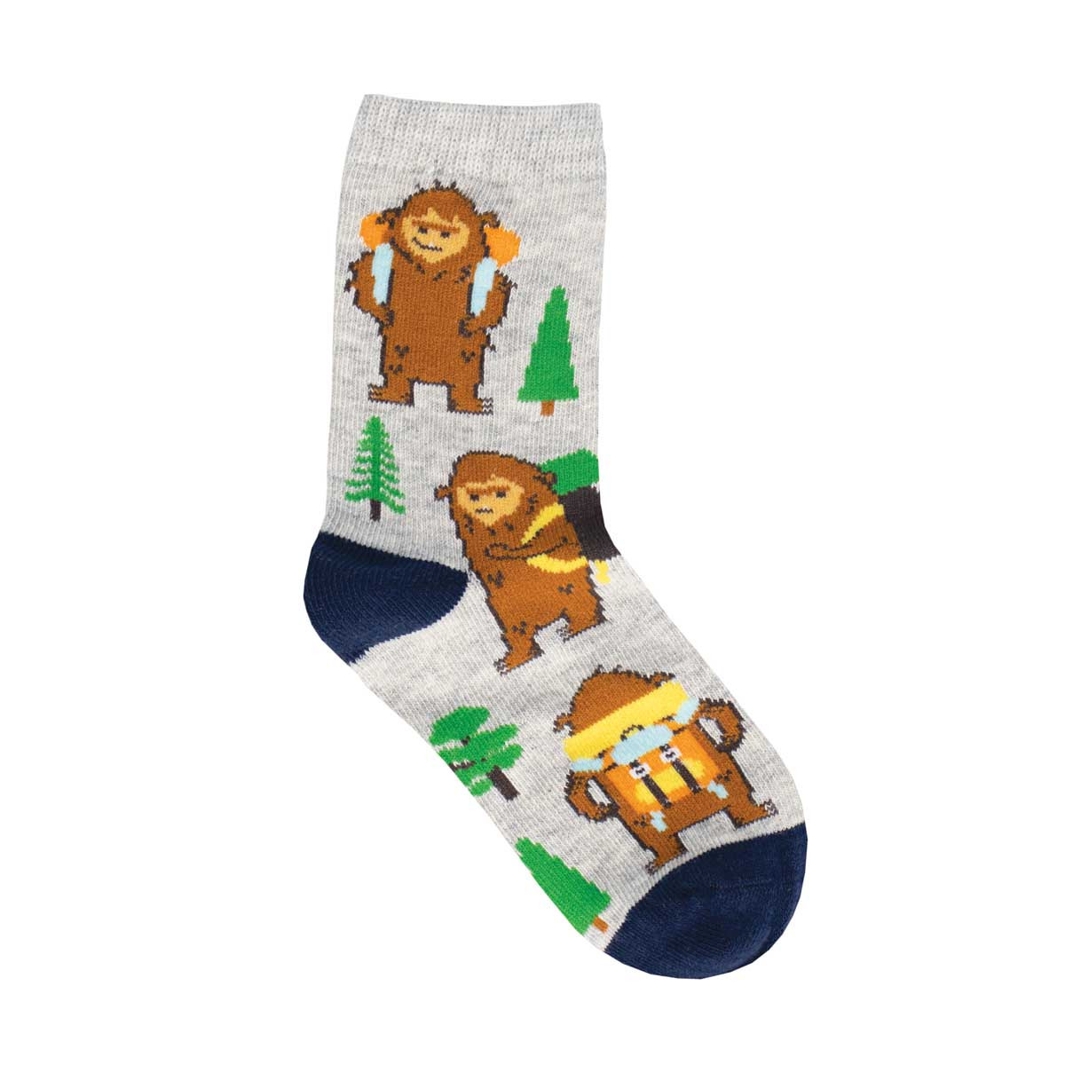 Kid's Hot On Your Trail Crew (Light Gray Heather)