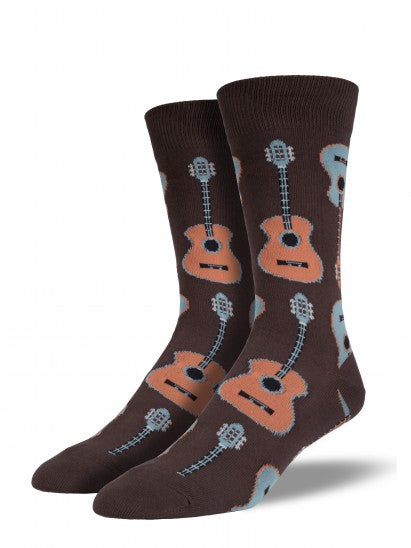 Men's Guitars Crew (Brown)