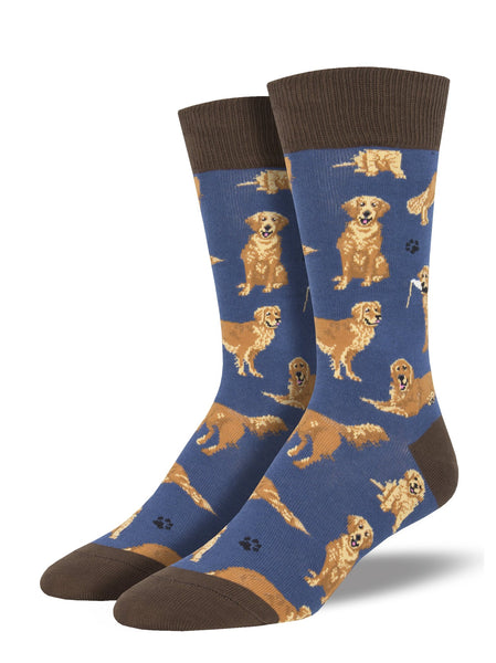 Men's Golden Retrievers Crew (Blue)