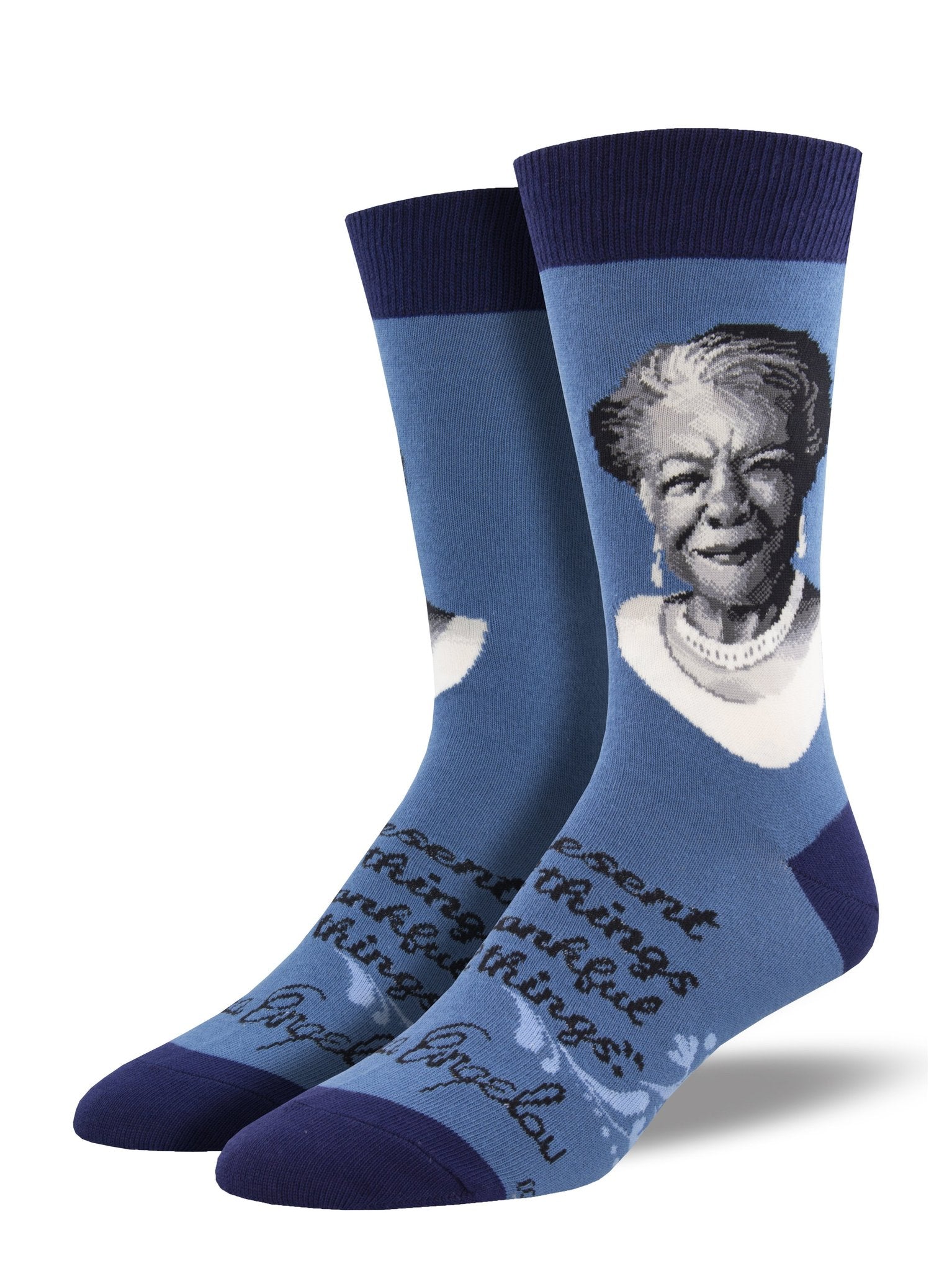 ZZNA-8/23_Men's Maya Angelou Portrait Crew (Blue)