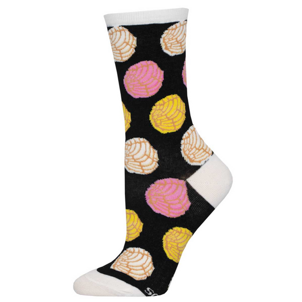 Women's Concha Pan Dulce Crew (Black)