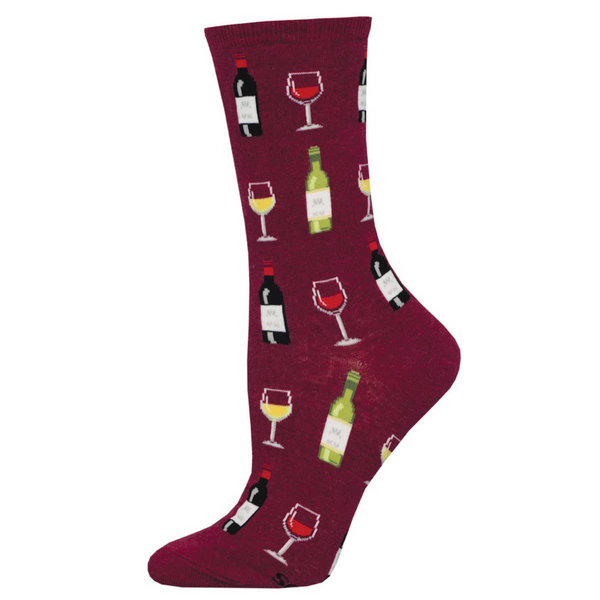 Women's Fine Wine Crew (Red Heather)