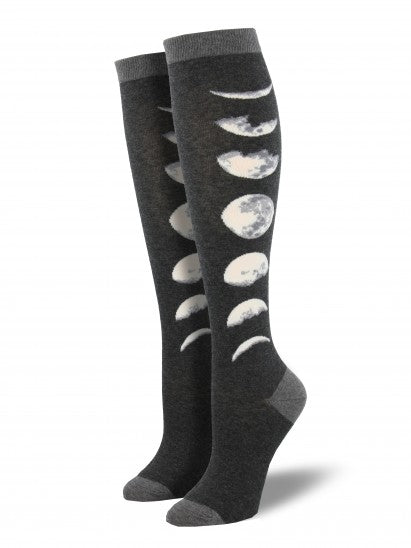 Women's Just A Phase Knee High (Charcoal Heather)